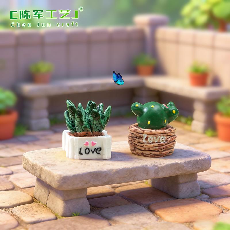 Phụ Kiện Tiểu Cảnh Tiểu cảnh LOVE và các nhân vật Zakka, trang trí cây cảnh (ZC-396)