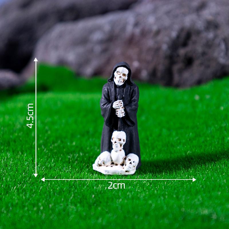 Tiểu cảnh Halloween: xác ướp, sọ mini DIY, phụ kiện treo bàn tiểu cảnh sáng tạo (ZC-245)