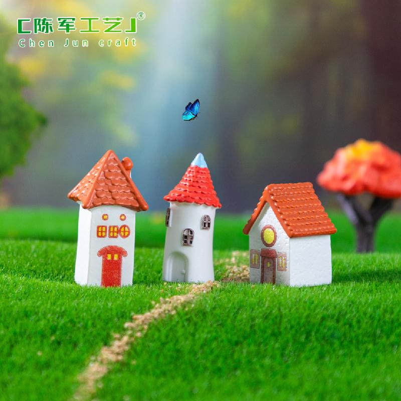 Phụ Kiện Tiểu Cảnh 微景观创意欧式复古乡村小房子园艺造景 DIY装饰品配件迷你小摆件