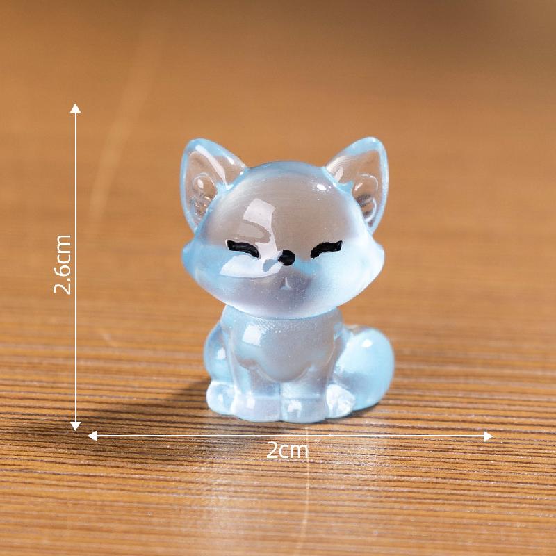 Tiểu cảnh cáo phát sáng, túi bất ngờ DIY, phụ kiện resin tiểu cảnh bàn mini dễ thương (ZC-294)