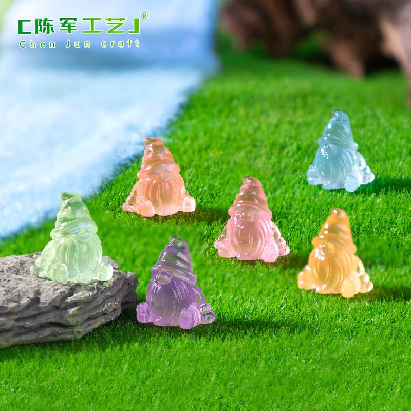 Phụ Kiện Tiểu Cảnh 跨境外贸微景观创意夜光矮人园艺造景DIY装饰品配件迷你小摆件