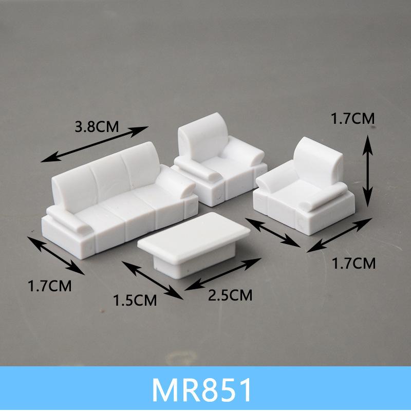 Phụ Kiện Mô Hình Bộ Sofa Giường Mini Tỷ Lệ 1:50 (MH-92)