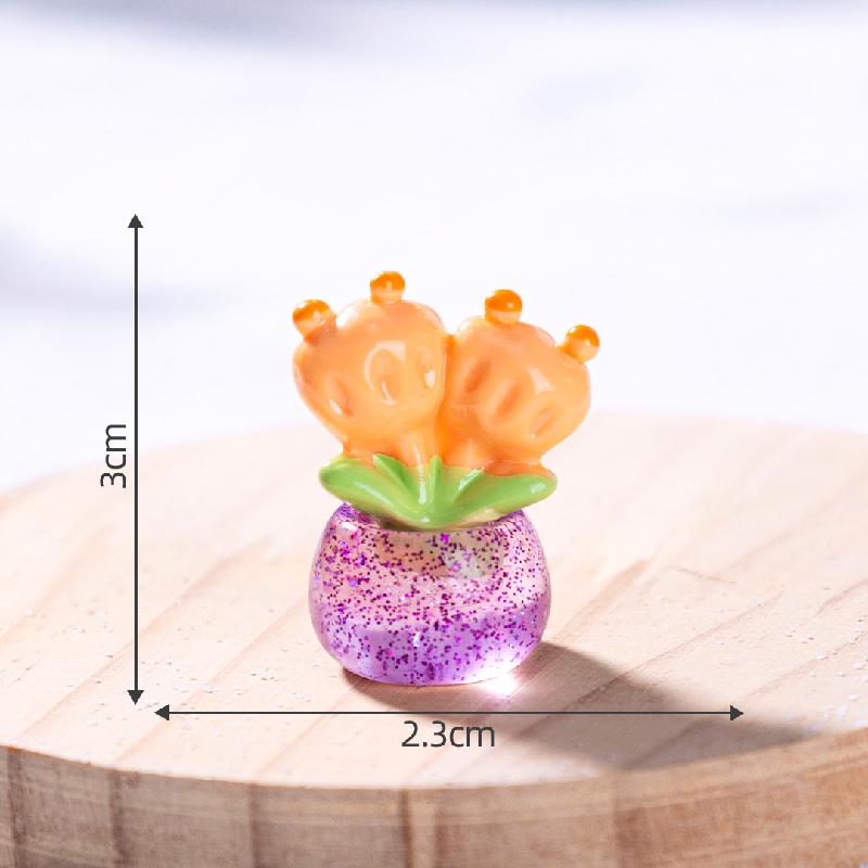 Tiểu cảnh hoa hướng dương tulip DIY, phụ kiện tiểu cảnh mini xe bàn đáng yêu (ZC-1014)