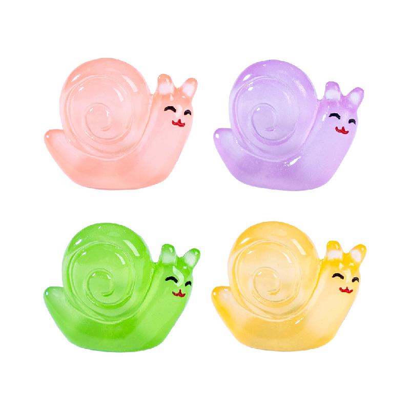 Tiểu cảnh sên phát sáng DIY, phụ kiện tiểu cảnh mini resin garden treo bàn đáng yêu cute micro (ZC-1454)