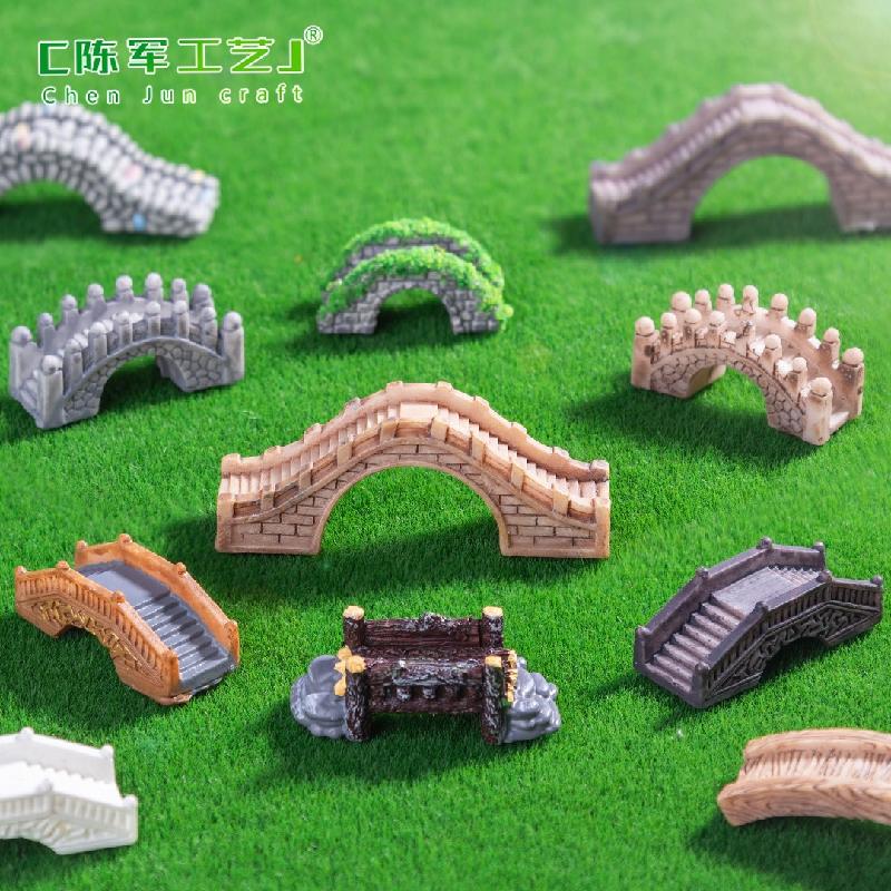 Phụ Kiện Tiểu Cảnh Cầu Đá Và Cầu Gỗ Cổ Điển Mini (PK-532)