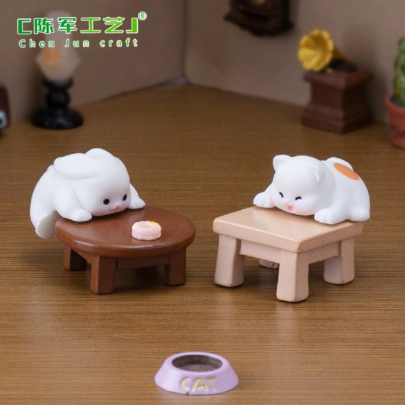 Phụ Kiện Tiểu Cảnh 微景观创意可爱小猪乌龟趴趴小动物公仔 DIY装饰品配件迷你小摆件