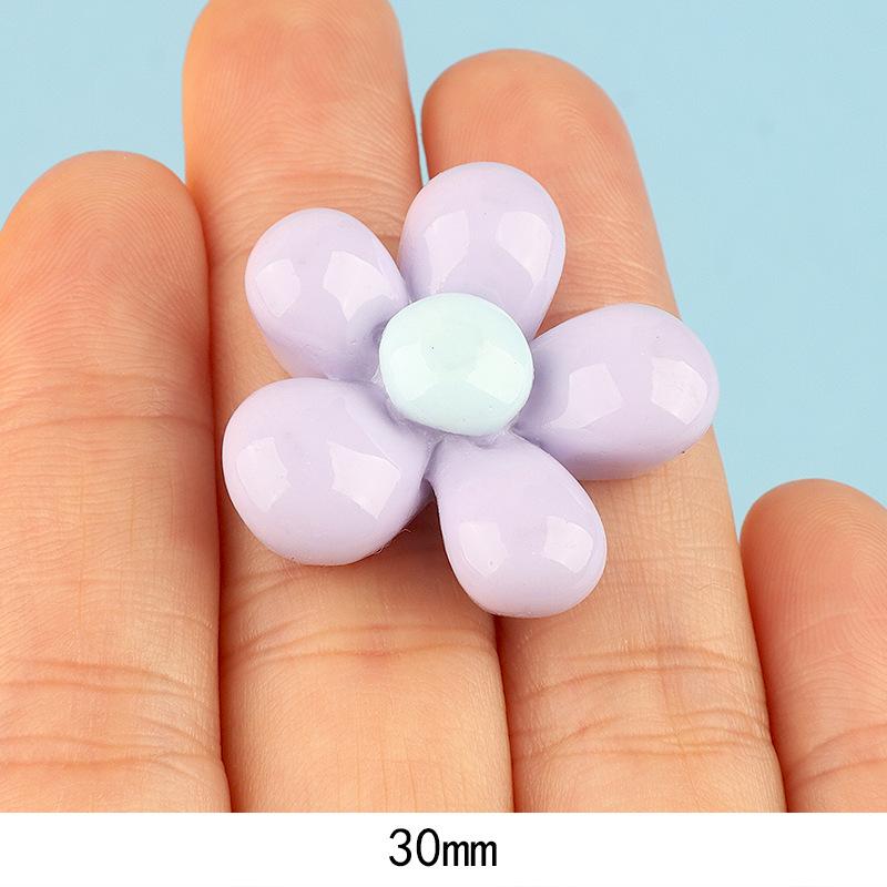 亮面肉肉花彩色 大小diy奶油胶手机壳冰箱贴发夹饰品树脂配件批发