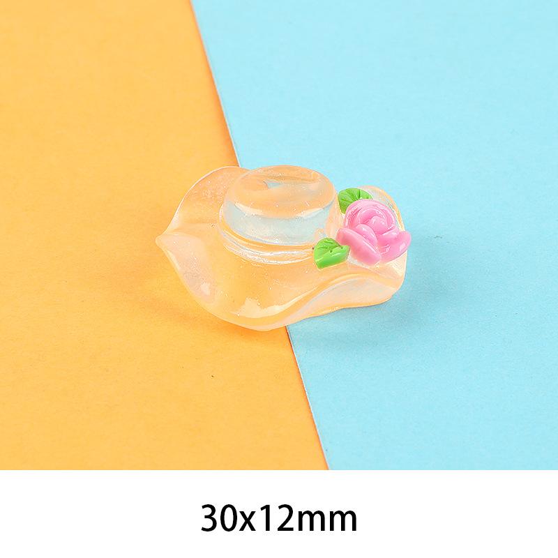 卡通夜光帽子手工DIY奶油胶手机壳饰品树脂配件材料批发