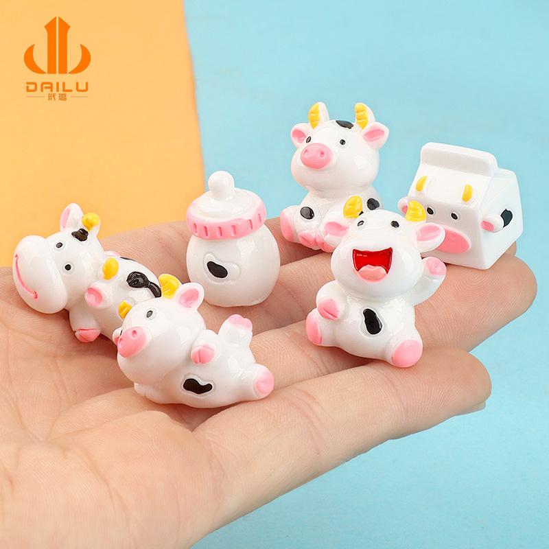 Charm bò sữa DIY trang trí chìa khóa (FF-434)