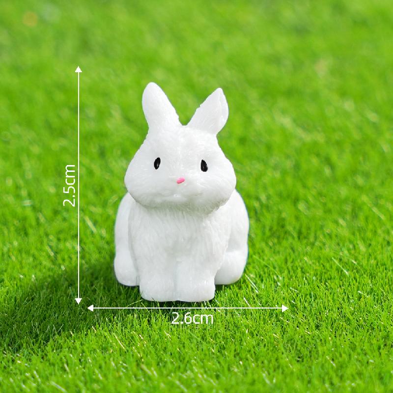 Tiểu cảnh thỏ DIY, phụ kiện tiểu cảnh mini xe bàn thu nhỏ đáng yêu, cute (ZC-1044)