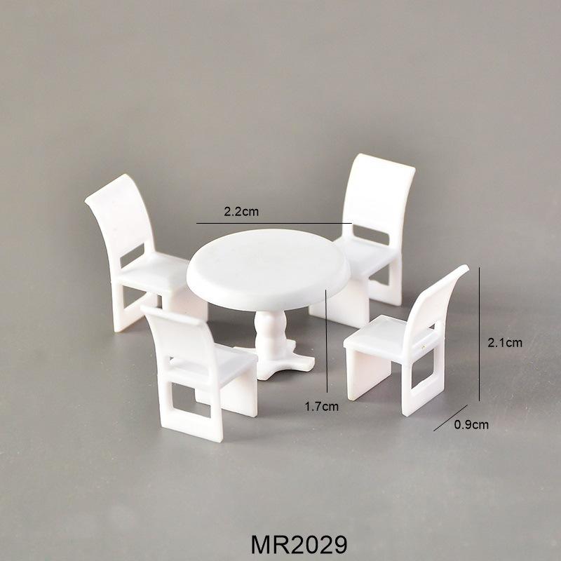 Bộ Bàn Ghế Nội Thất Mini Tỷ Lệ 1:50 (MH-80)