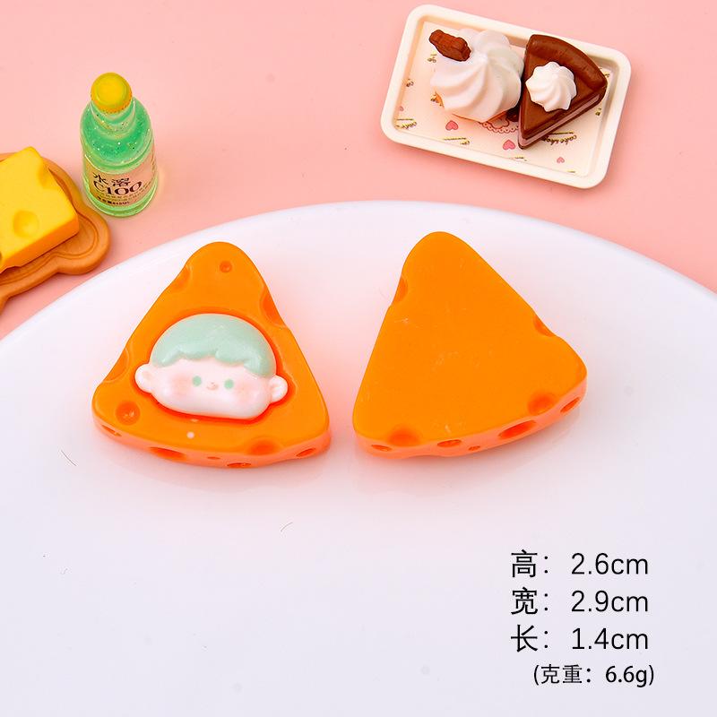 Phô mai Cheese resin DIY, phụ kiện kem giả, dép Crocs, nam châm tủ lạnh (NX-601)