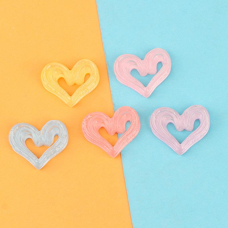 Charm trái tim phát sáng DIY trang trí vỏ điện thoại (FF-469)