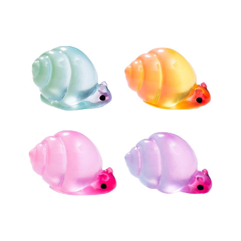 Tiểu cảnh ốc sên phát sáng DIY, phụ kiện tiểu cảnh mini resin treo bàn cute đáng yêu (ZC-1346)