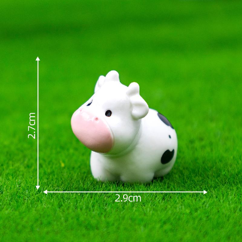 微景观创意可爱牛牛一家园艺造景 DIY装饰品挂配件迷你桌面小摆件