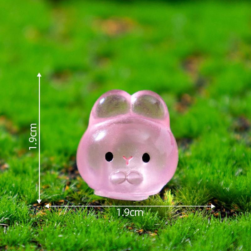 Tiểu cảnh thú tròn phát sáng DIY, phụ kiện tiểu cảnh mini treo bàn garden cute (ZC-1336)