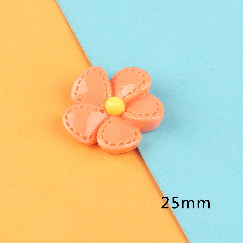 树脂饰品配件批发 diy发饰奶油胶手机壳手工服饰鞋扣材料亮面花朵