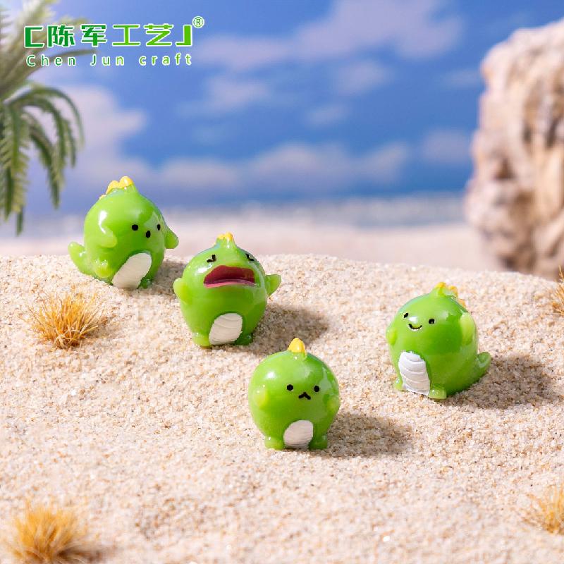 Phụ Kiện Tiểu Cảnh 微景观创意可爱小恐龙公仔动物 DIY装饰品配件迷你车载桌面小摆件