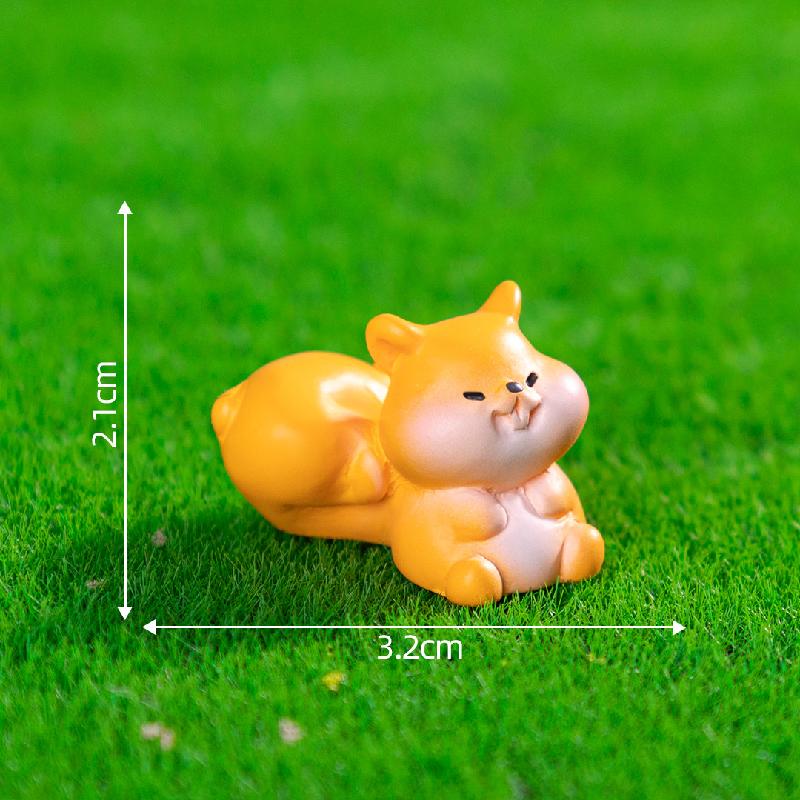 Tiểu cảnh sóc mập DIY, phụ kiện tiểu cảnh mini treo bàn garden đáng yêu, cute (ZC-1102)