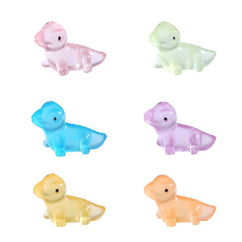 Tiểu cảnh tắc kè phát sáng DIY, phụ kiện tiểu cảnh mini bàn đáng yêu, cute (ZC-908)