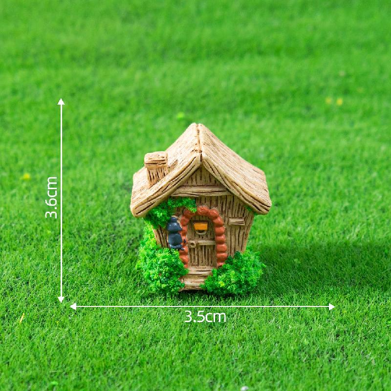 Gốc cây, ghế gỗ, viên gạch sân vườn mini DIY, phụ kiện tiểu cảnh sáng tạo bàn (ZC-33)