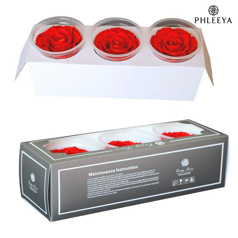 Hoa khô trang trí Hoa hồng vĩnh cửu hạng A DIY hộp quà Valentine (HK-145)