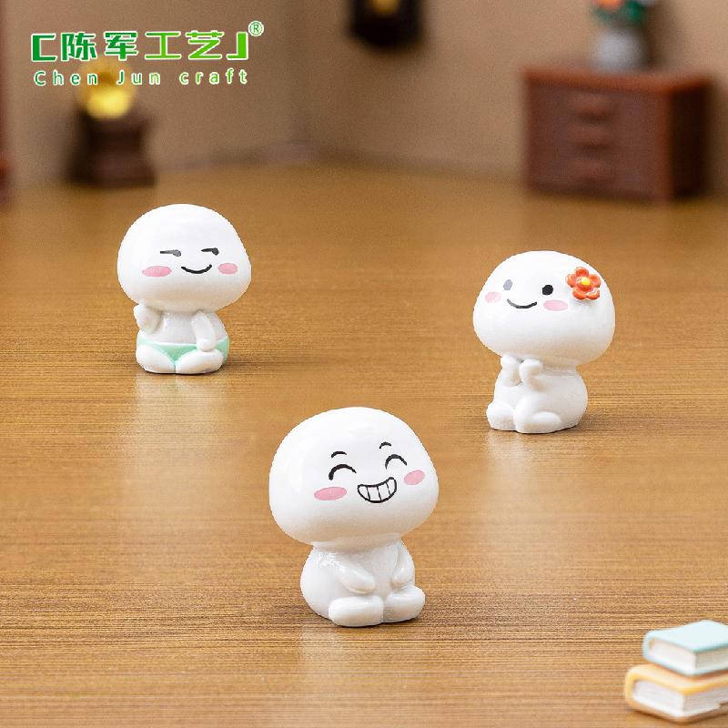 Phụ Kiện Tiểu Cảnh Bánh trôi biểu cảm mini trang trí nhà búp bê (PK-709)
