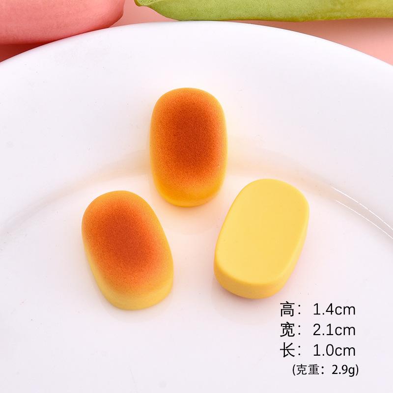 Bánh mì mini resin, phụ kiện DIY, kem giả, dép Crocs (NX-624)