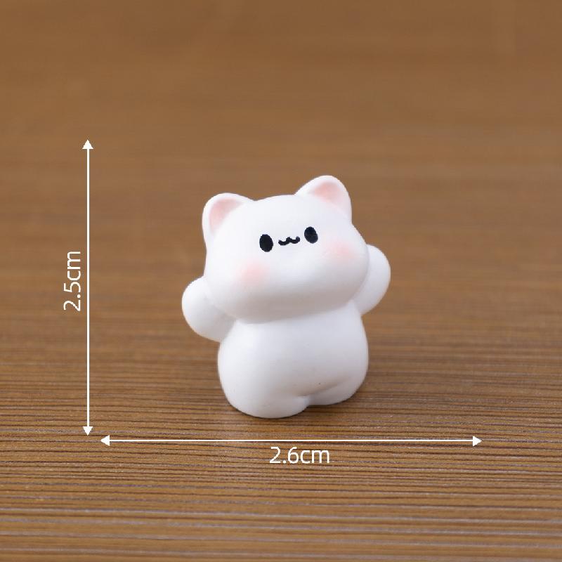 Tiểu cảnh mèo, chó dễ thương, búp bê DIY, phụ kiện bàn tiểu cảnh mini (ZC-569)