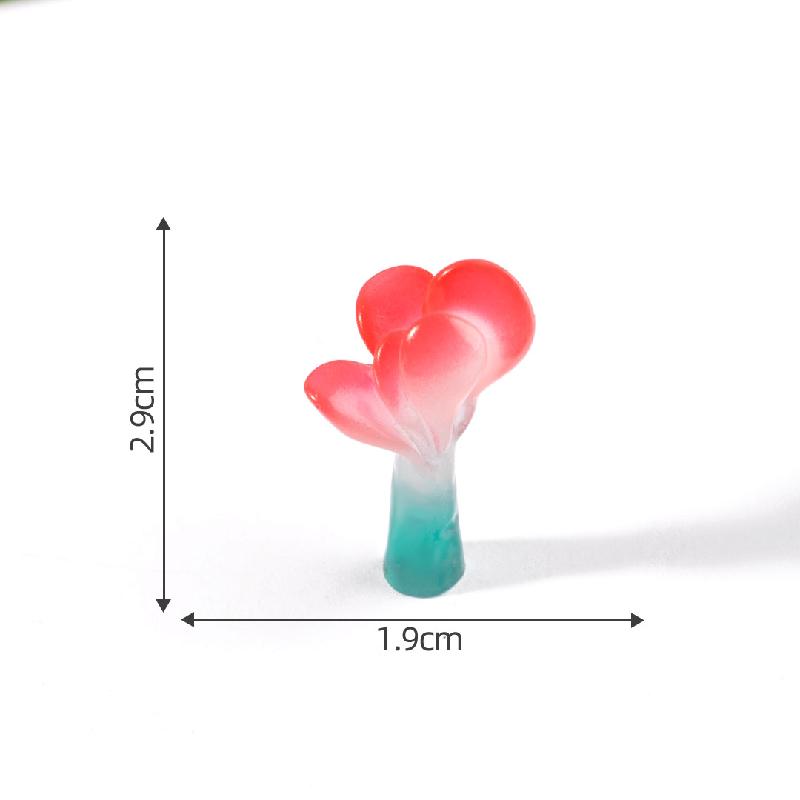 Tiểu cảnh sen đá phát sáng DIY, phụ kiện tiểu cảnh mini chậu hoa bàn đáng yêu (ZC-902)