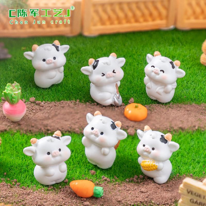 Phụ Kiện Tiểu Cảnh 微景观创意种地牛牛园艺造景 DIY装饰品配件迷你汽车载桌面小摆件