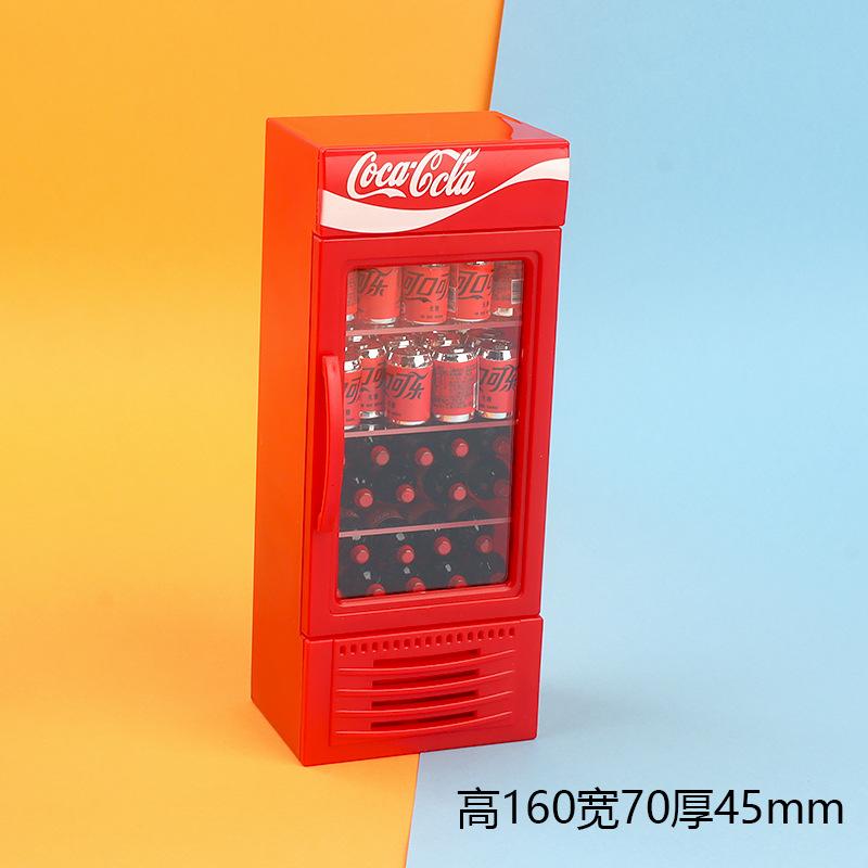 可爱仿真迷你冰箱冰柜娃娃屋1:12厨房微缩模型摆件儿童过家家玩具