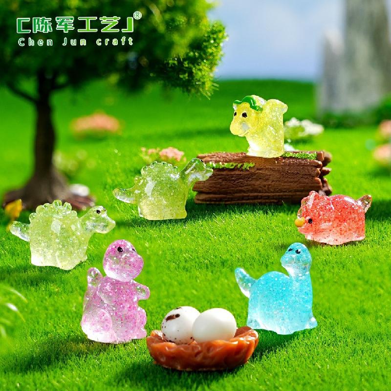 Phụ Kiện Tiểu Cảnh Tiểu cảnh khủng long phát sáng mini trang trí chậu rêu (ZC-874)
