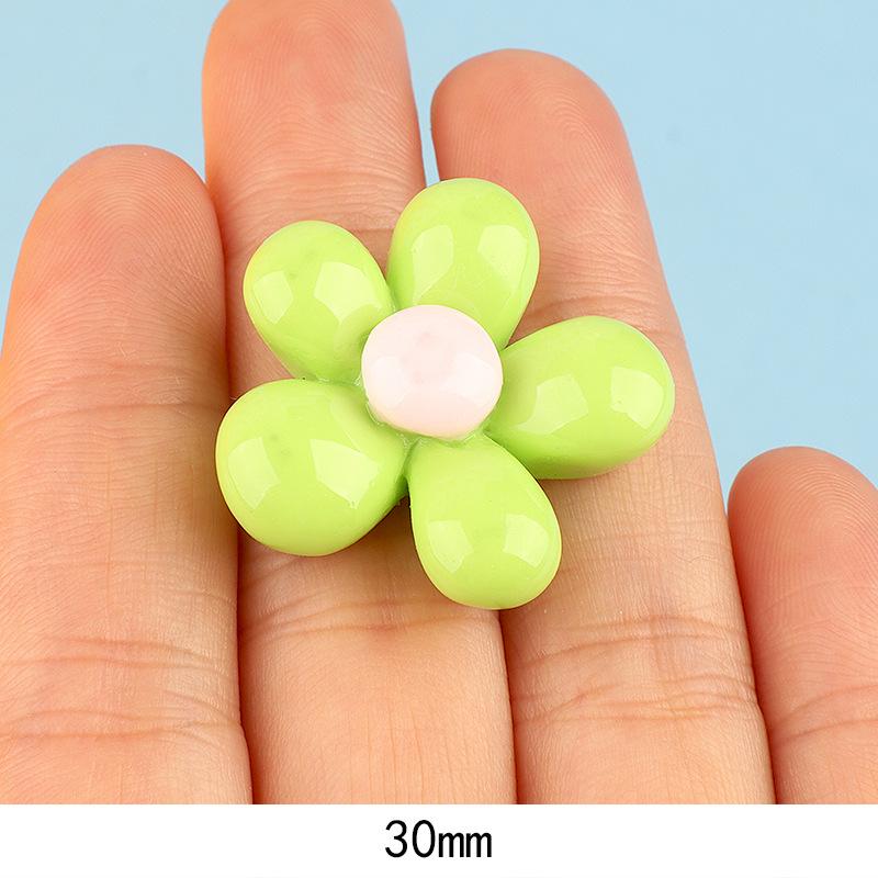 亮面肉肉花彩色 大小diy奶油胶手机壳冰箱贴发夹饰品树脂配件批发
