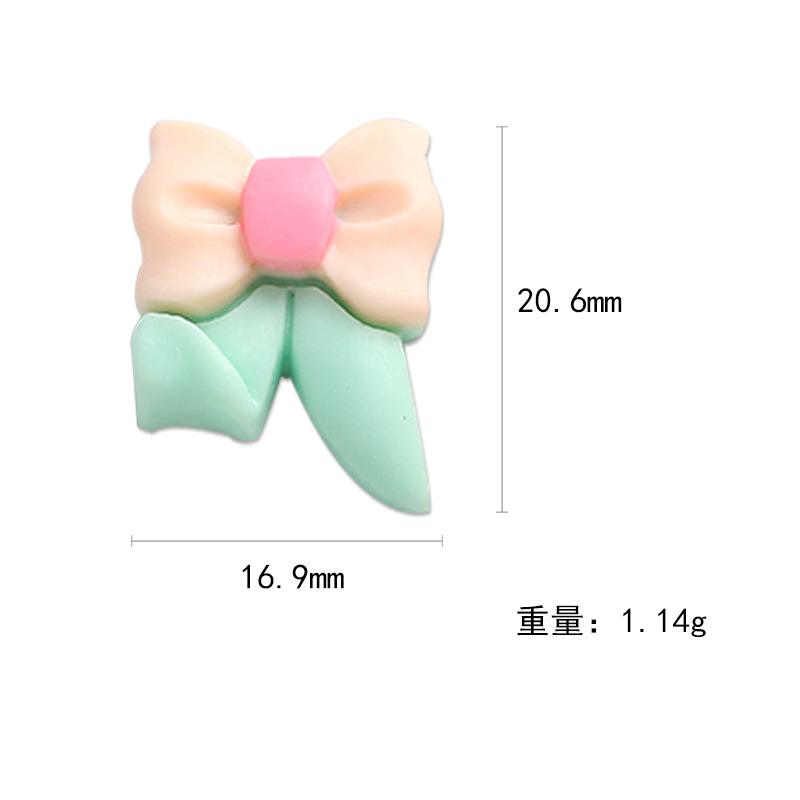 树脂DIY发夹饰品树脂饰品蝴蝶结小配件适用滴胶手机壳笔记本配件