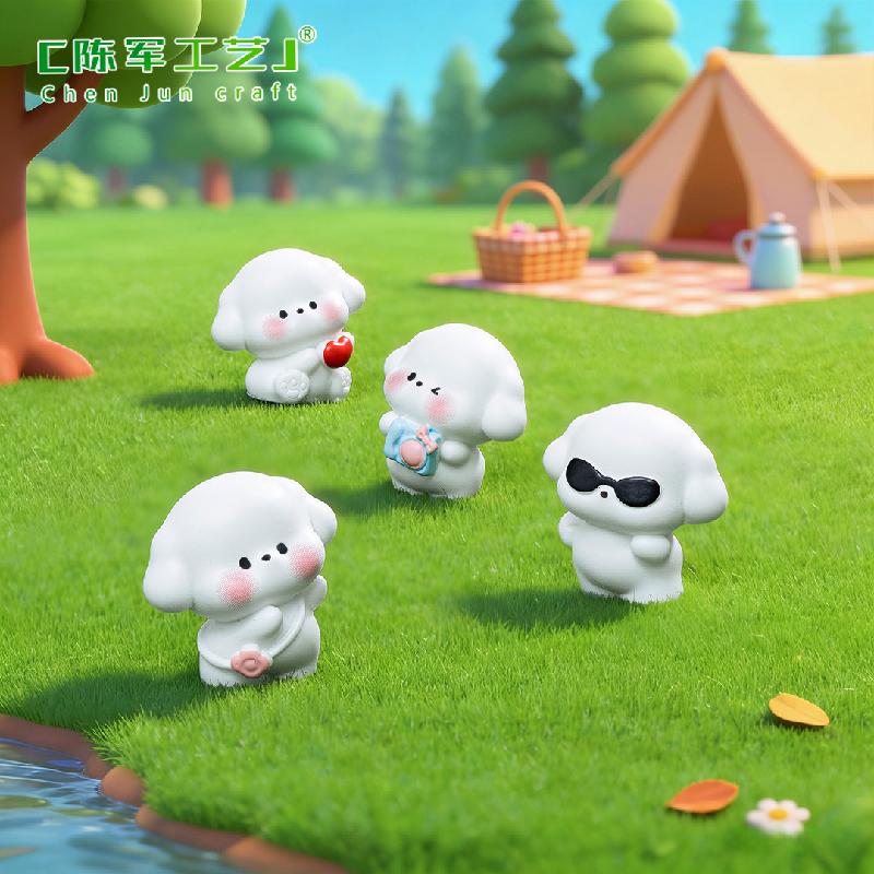 Phụ Kiện Tiểu Cảnh Chó Con Dễ Thương Mini Trang Trí (PK-52)