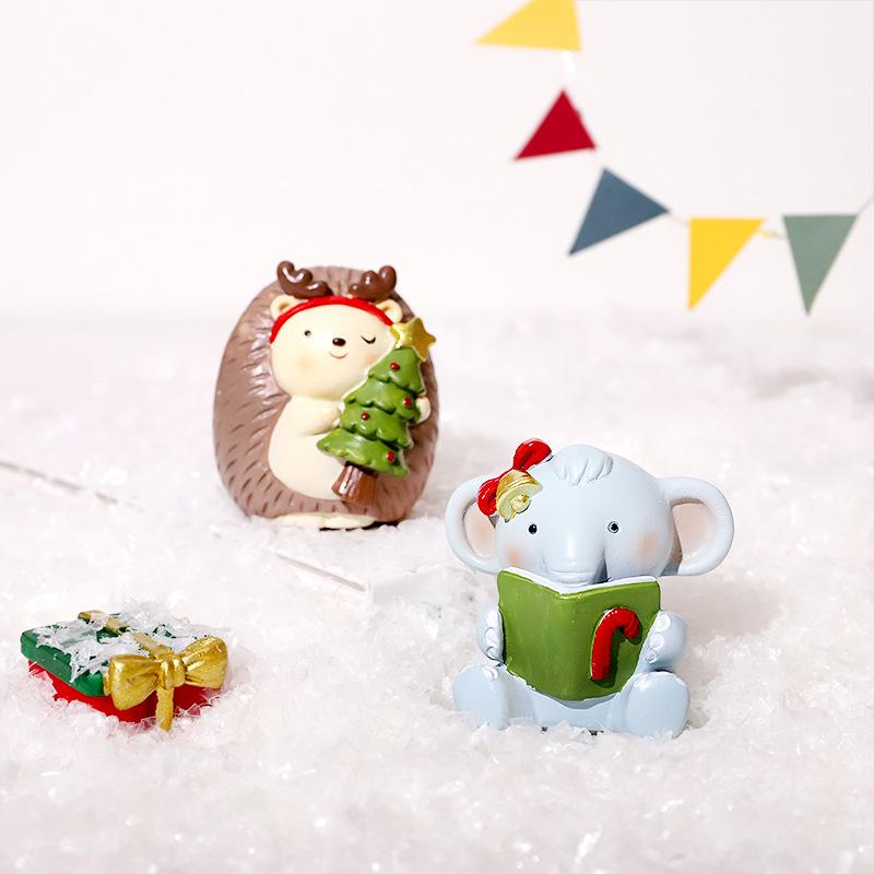 Chậu Cây Resin Đồ trang trí Giáng Sinh Zakka, phụ kiện bàn làm việc, xe hơi, nhà cửa và quà tặng (RG-246)
