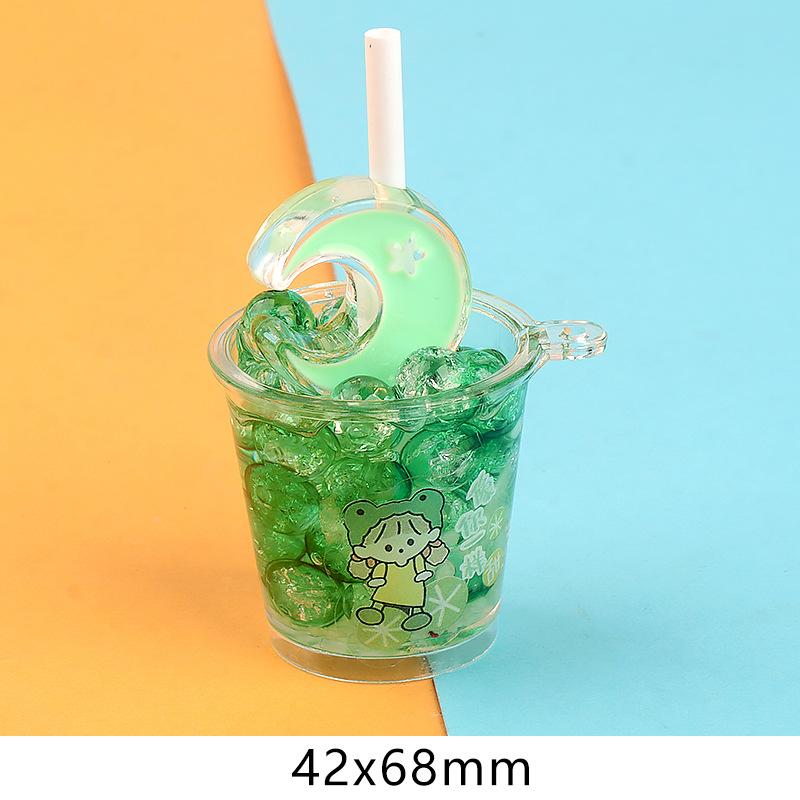 新款冰桶夜光月亮碎碎冰杯 diy钥匙扣挂件车载摆件小夜灯饰品配件