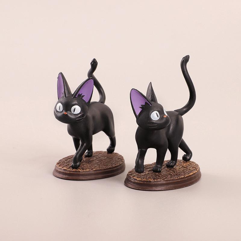 6 mẫu bộ đồ chơi mèo đen, phụ kiện truyền thông đồ chơi mèo nhỏ, đồ chơi hình ảnh nhỏ. ZZ-7