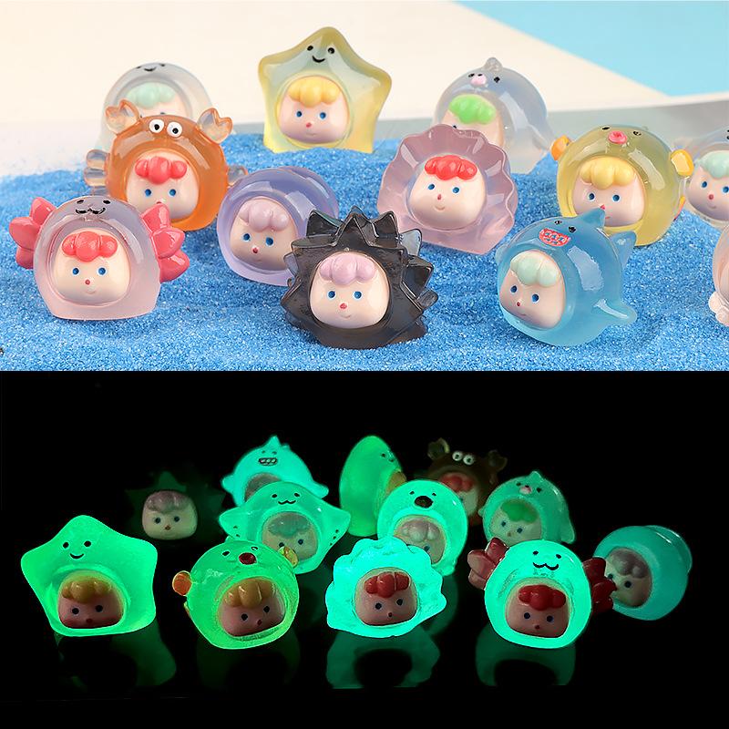 Charm sinh vật biển phát sáng DIY trang trí để bàn (FF-10)