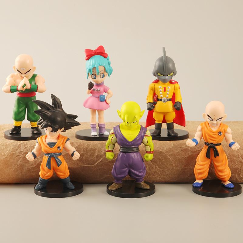 6 bức tranh tay điều khiển của Dragon Ball, hoạt hình thần thoại Sun Wukong, Krillin, Bulma, Tenshinhan, Gokū và Buma. ZZ-184