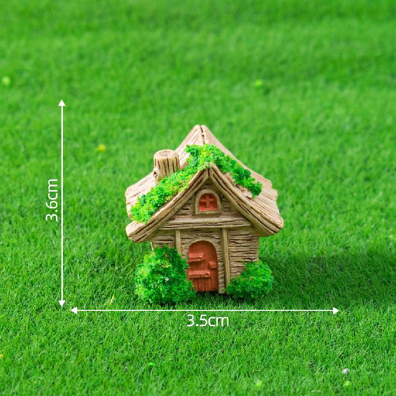 Gốc cây, ghế gỗ, viên gạch sân vườn mini DIY, phụ kiện tiểu cảnh sáng tạo bàn (ZC-33)