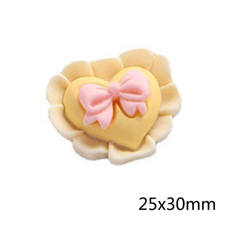 Charm nơ trái tim DIY trang trí vỏ điện thoại (FF-485)