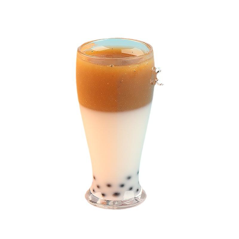 DIY夜光双色奶茶杯 饰品挂件饰品配件手机壳美容钥匙扣材料