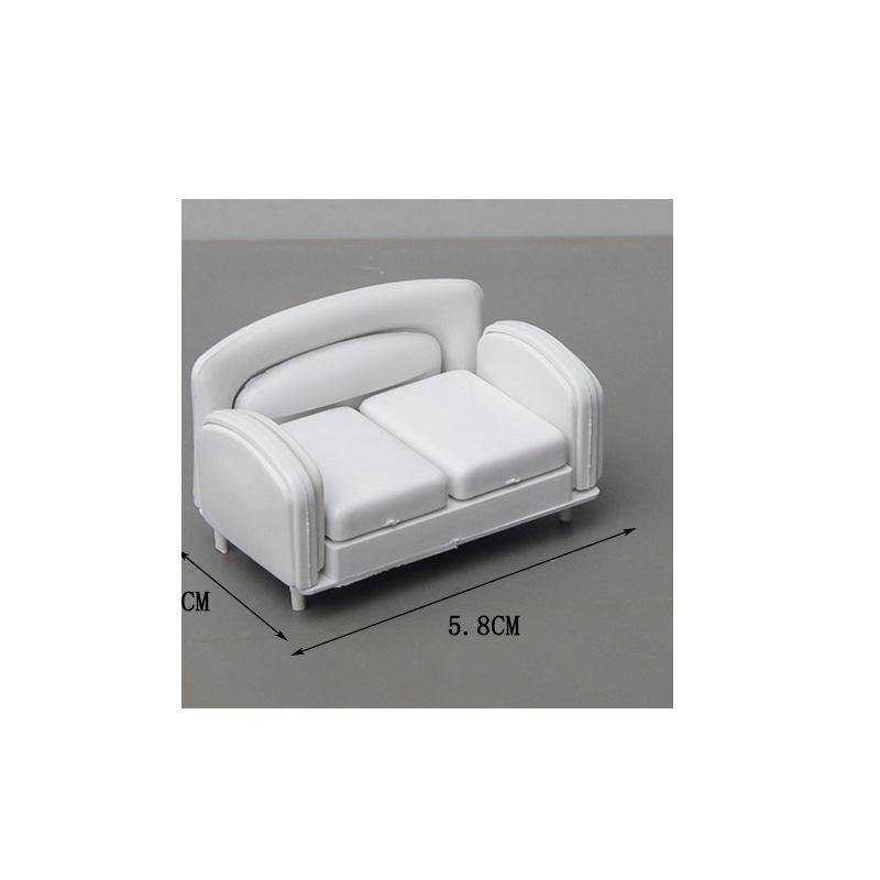 Sofa Giường Mini Mô Hình Nội Thất Tỷ Lệ 1:25 (MH-101)