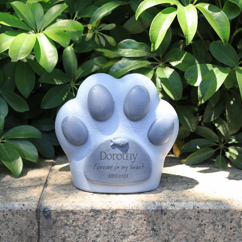 Chậu Cây Resin Hộp tro cốt thú cưng hình hoa baby, hộp tưởng niệm chó mèo, đồ tưởng niệm thú cưng (RG-26)