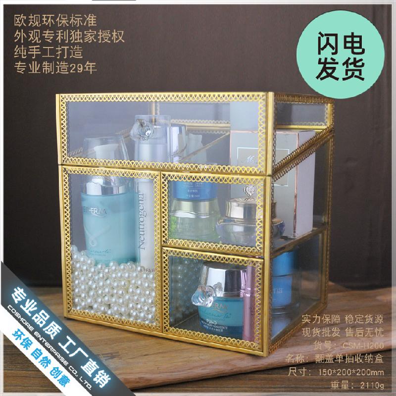 Chậu Đa Giác Hộp kính trang sức mỹ phẩm chống bụi (DG-130)