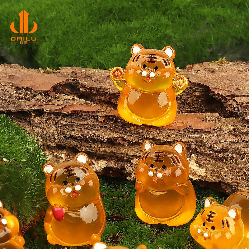 Charm hổ phát sáng DIY trang trí xe hơi & chìa khóa (FF-303)
