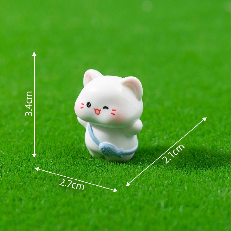 Mèo ăn cá mini trang trí sân vườn tiểu cảnh (PK-695)