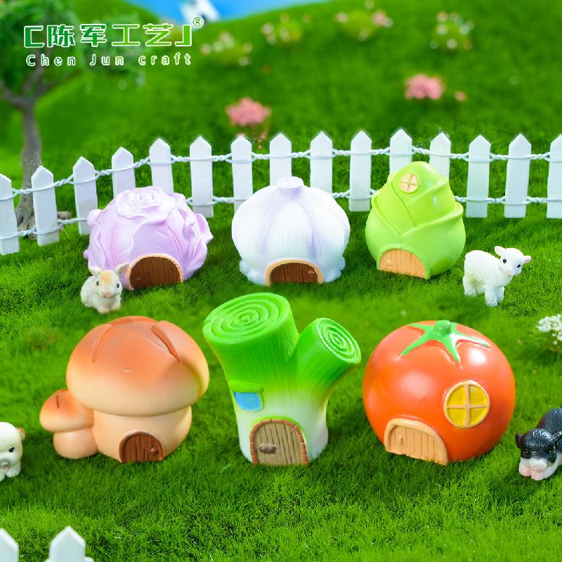 Phụ Kiện Tiểu Cảnh Tiểu cảnh nhà rau củ, nấm, trang trí cây cảnh mini DIY (ZC-231)